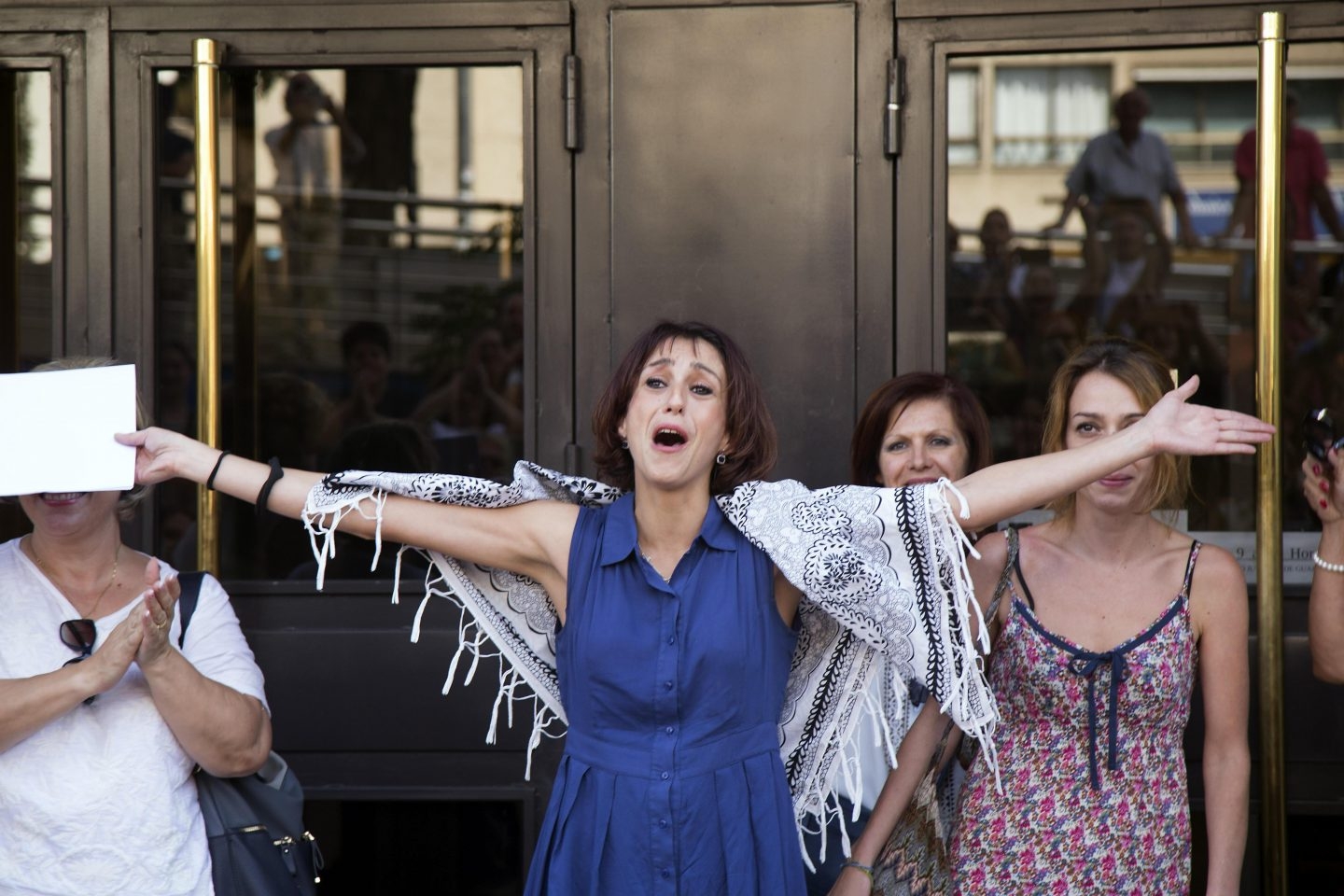 Juana Rivas, tras su puesta en libertad.