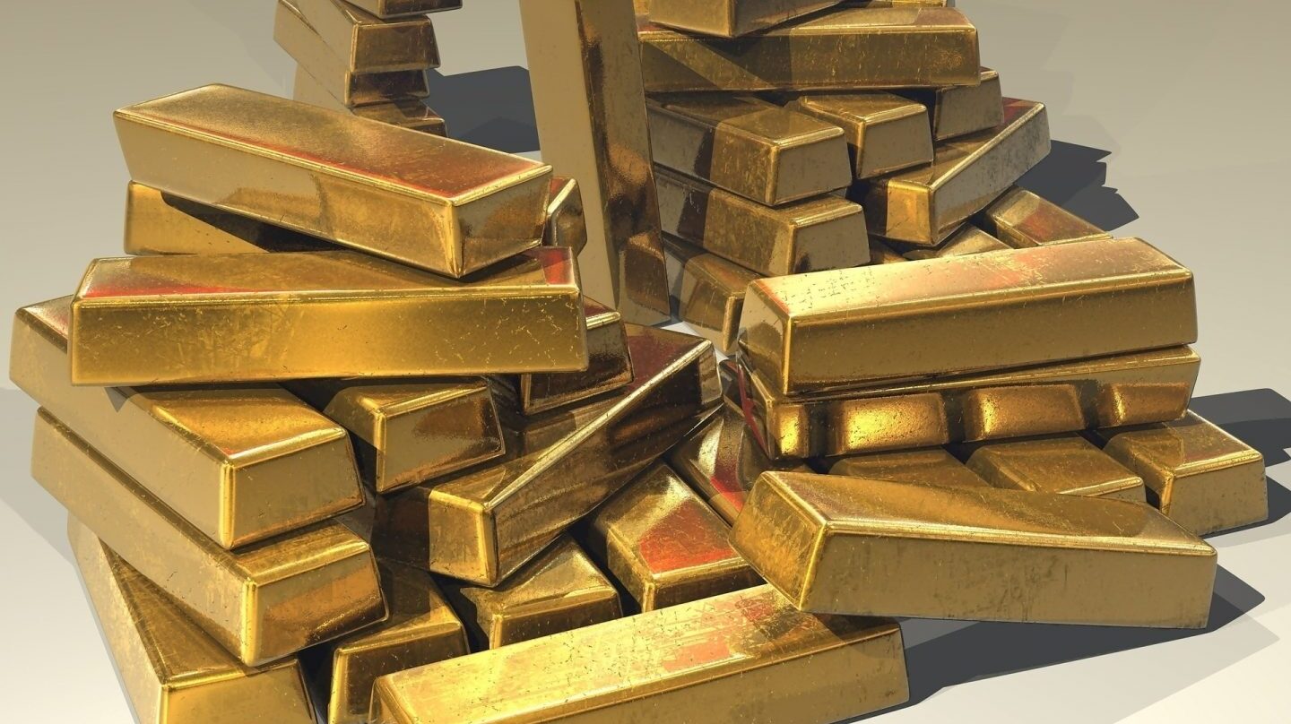 Lingotes de oro.