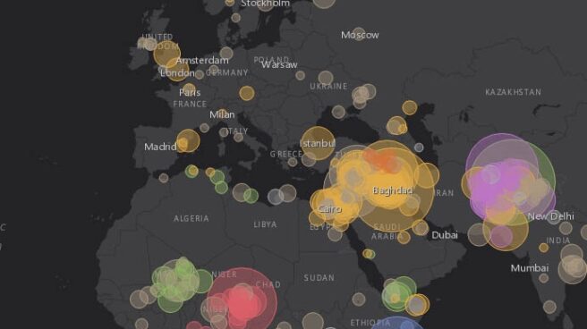 Mapa del terrorismo internacional