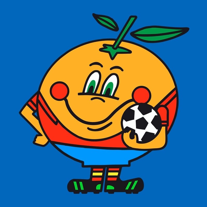 Naranjito, mascota oficial del Mundial de España en 1982.