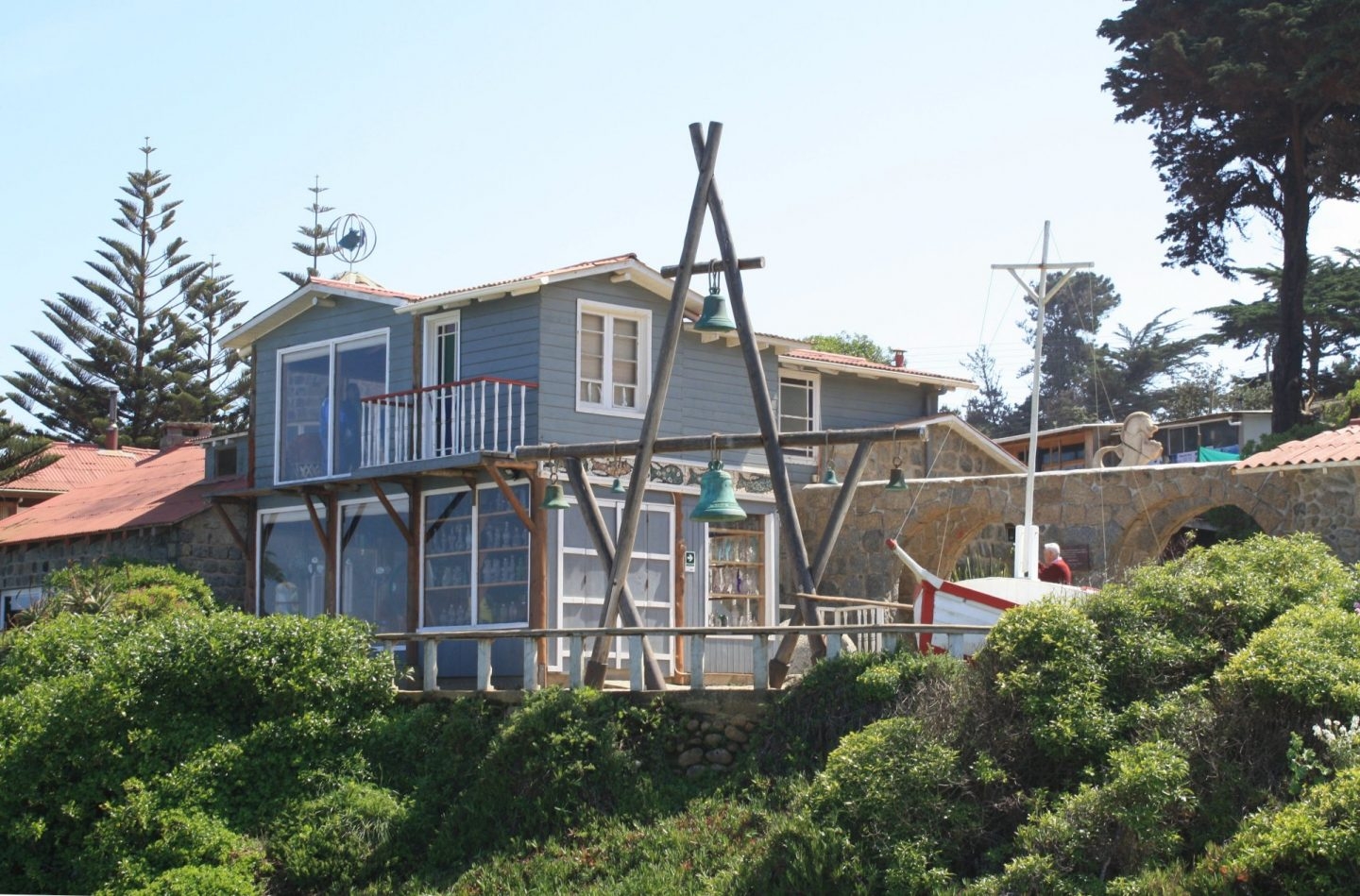 Isla Negra, el rincón en el mundo del poeta frente al Pacífico.