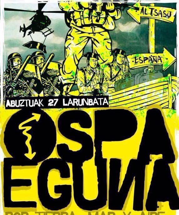 Sin 'escrache' a la Guardia Civil en Alsasua para no perjudicar a los acusados de agredir a dos agentes