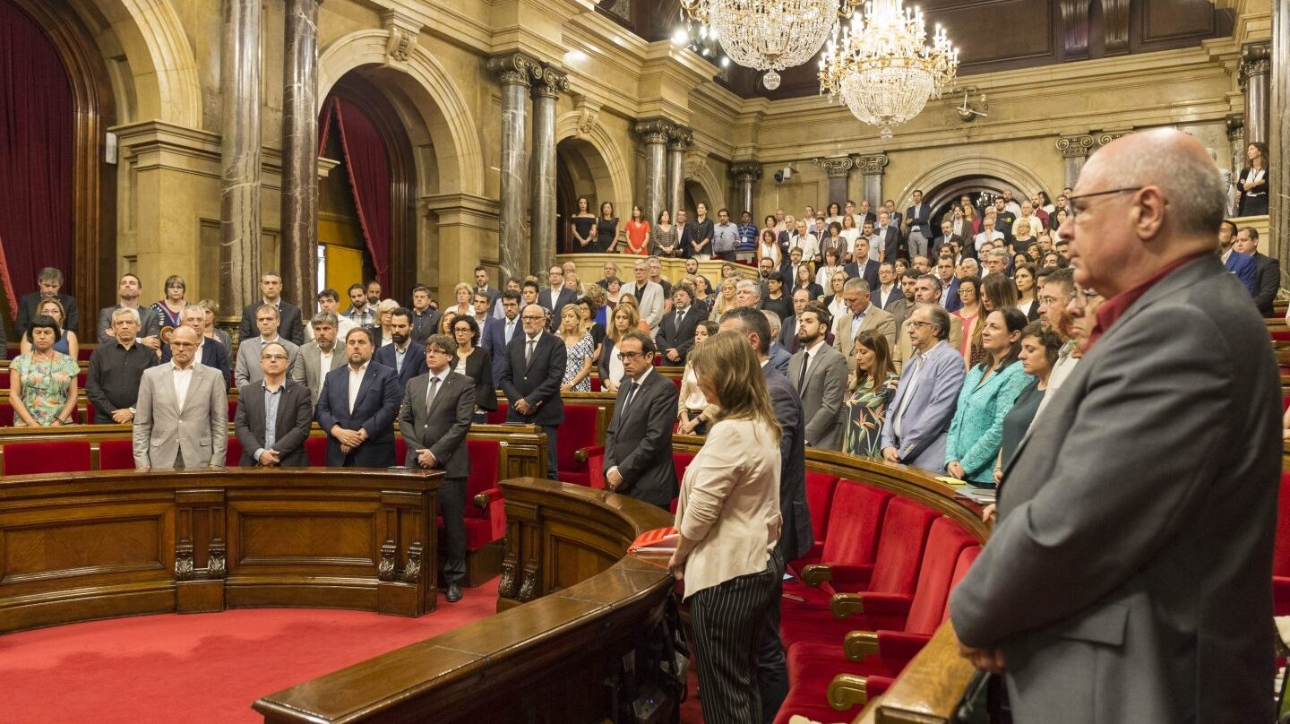 Imagen del Pleno en el Parlament de Cataluña a finales de julio.
