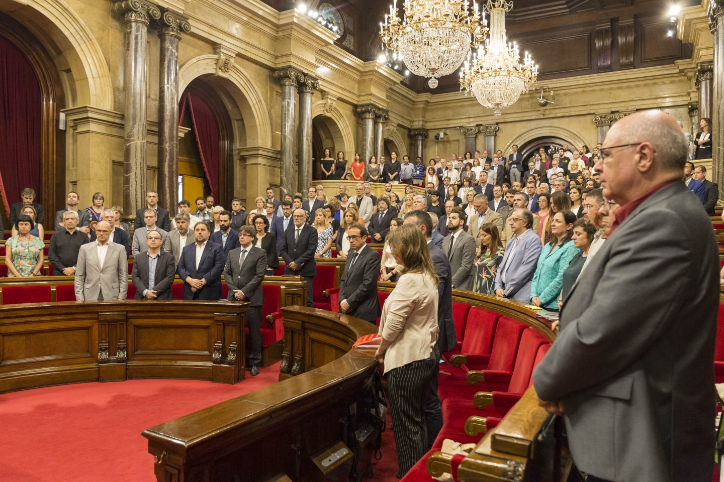 Imagen del Pleno en el Parlament de Cataluña a finales de julio.