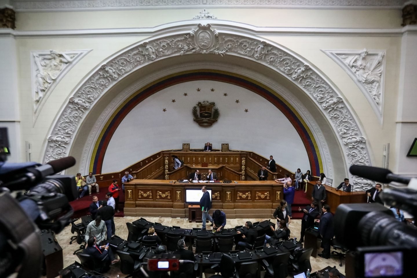 Vista general del Palacio Federal Legislativo, donde trabajará la Asamblea Constituyente.