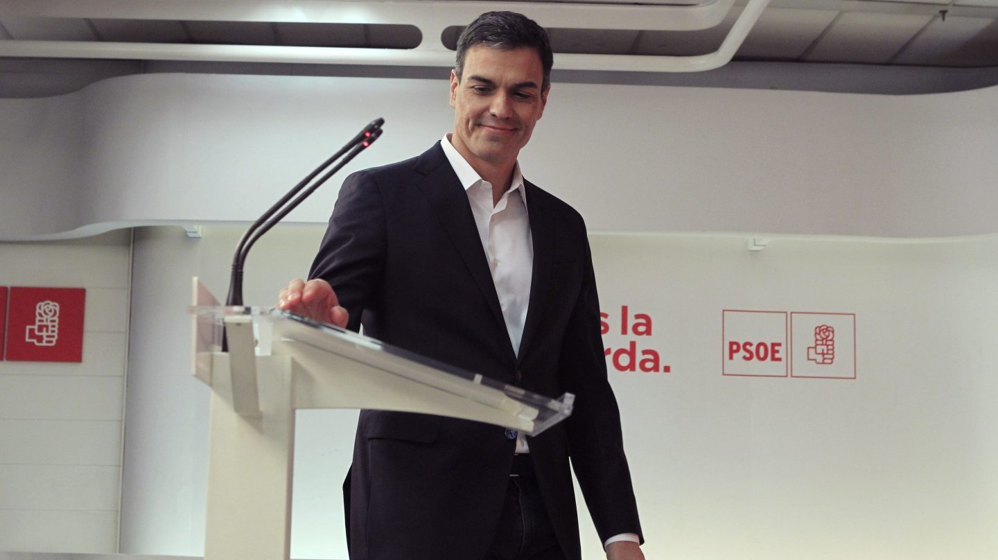 Pedro Sánchez, secretario general del PSOE.