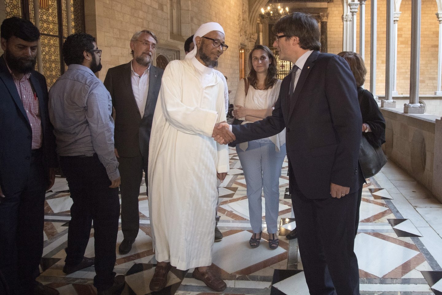 El presidente Puigdemont, este viernes en el Parlament.