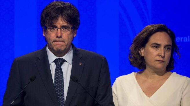 Carles Puigdemont y Ada Colau, en una imagen de archivo.