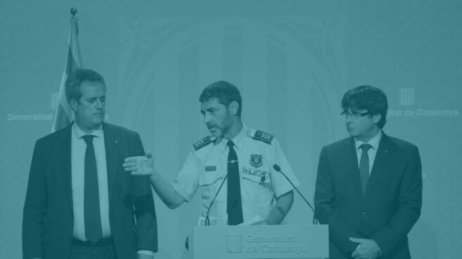 Rueda de prensa de Jope Lluís Trapero y Carles Puigdemont. Rueda de prensa de Jope Lluís Trapero y Carles Puigdemont.