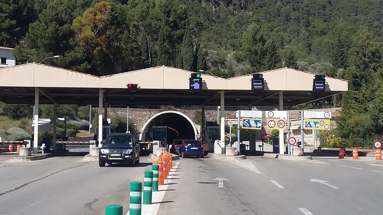 El peaje del Túnel de Soller gestionado por Globalvía seguirá con el peaje.