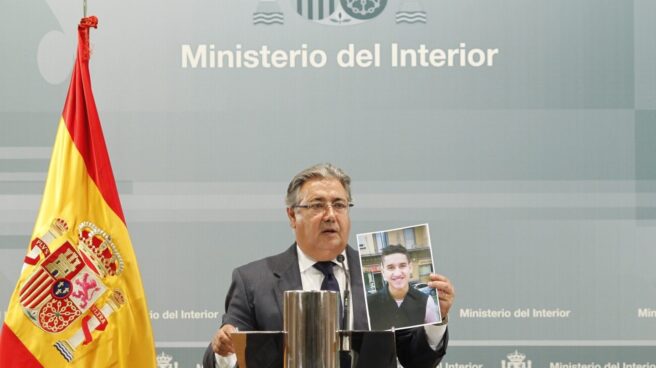 zoido-malestar-policial El ministro del Interior, Juan Ignacio Zoido, durante su comparecencia tras la reunión del Pacto Antiyihadista.