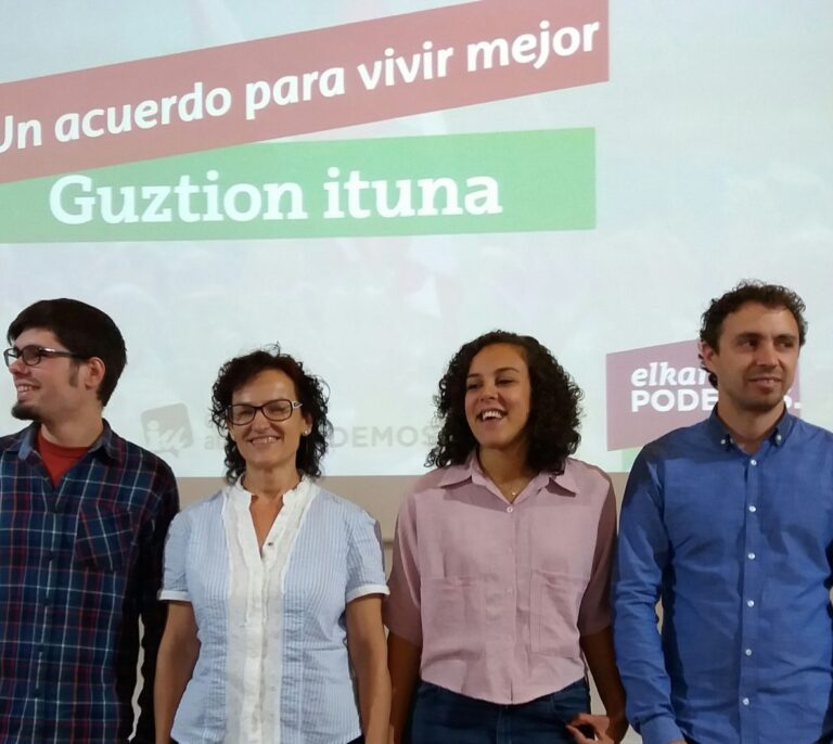 Podemos Euskadi se suma al 'Estado confederal' que reclama Urkullu