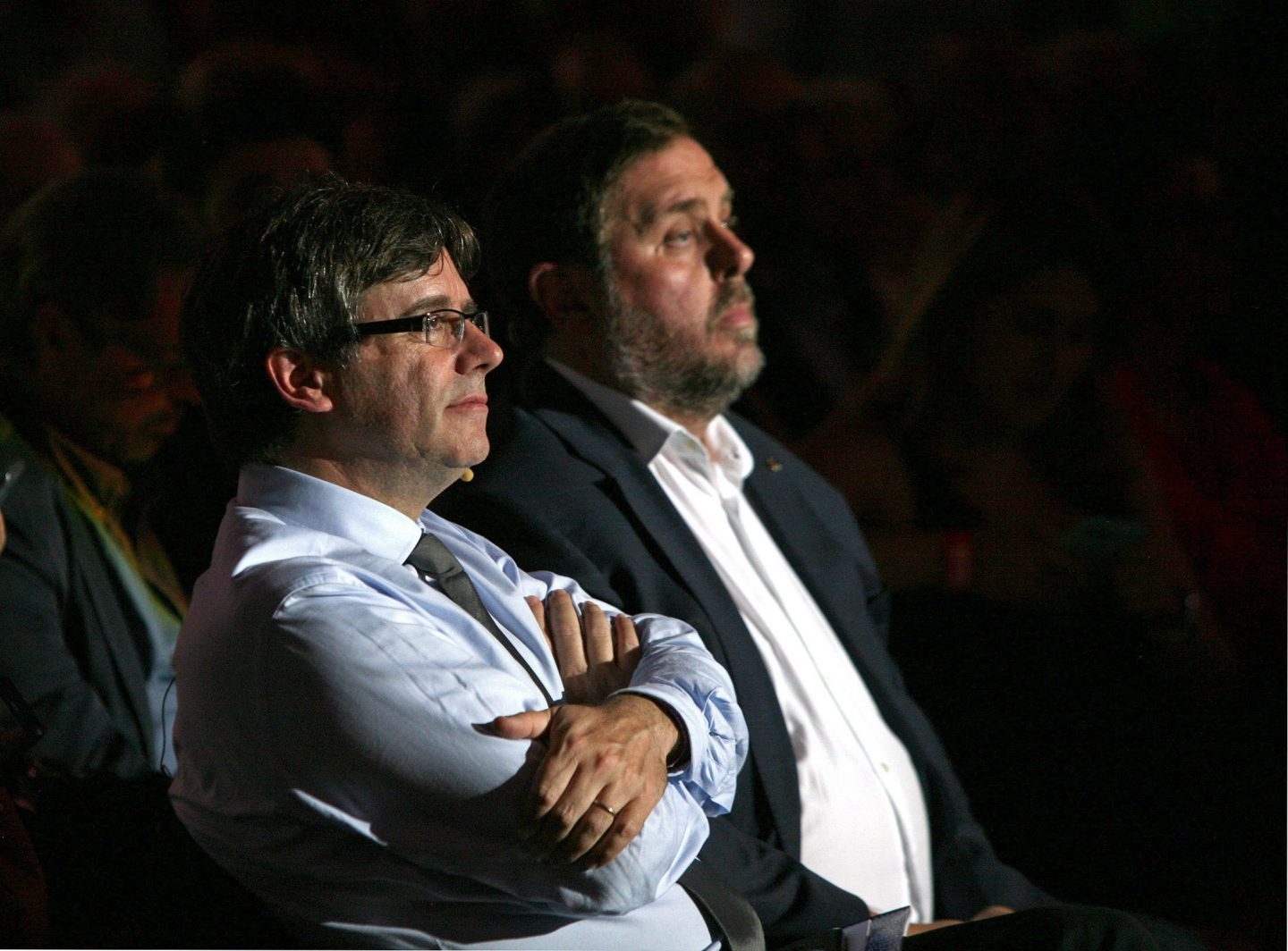 Carles Puigdemont y Oriol Junqueras, en su etapa al frente del 'Govern'.