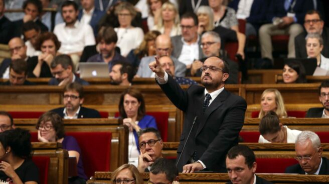 Alejandro Fernández (PP), en el Parlament.