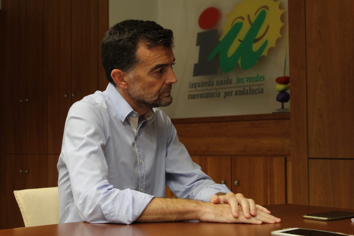 Maíllo: "IU se abre a los activistas mientras Podemos se convierte en un partido clásico"
