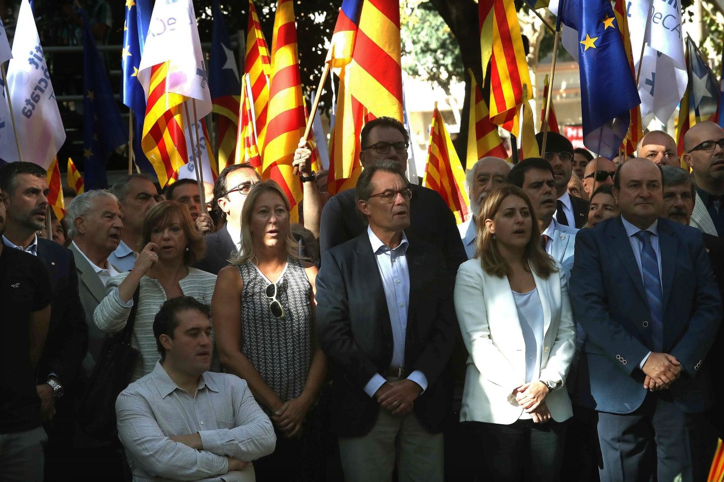 Referéndum 1-O: Artur Mas, en la Diada.