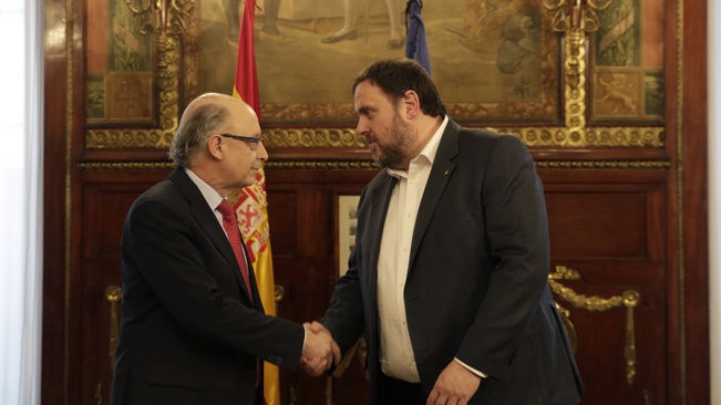 Cristóbal Montoro y Oriol Junqueras