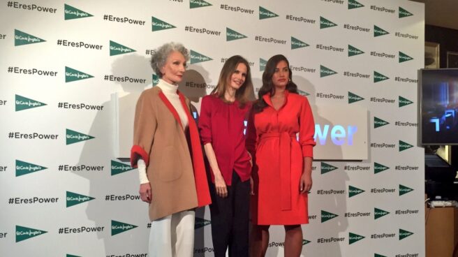 Las protagonistas de la campaña de moda otoño de El Corte Inglés, Alicia Borrás, Inma Shara y Lorena Durán.