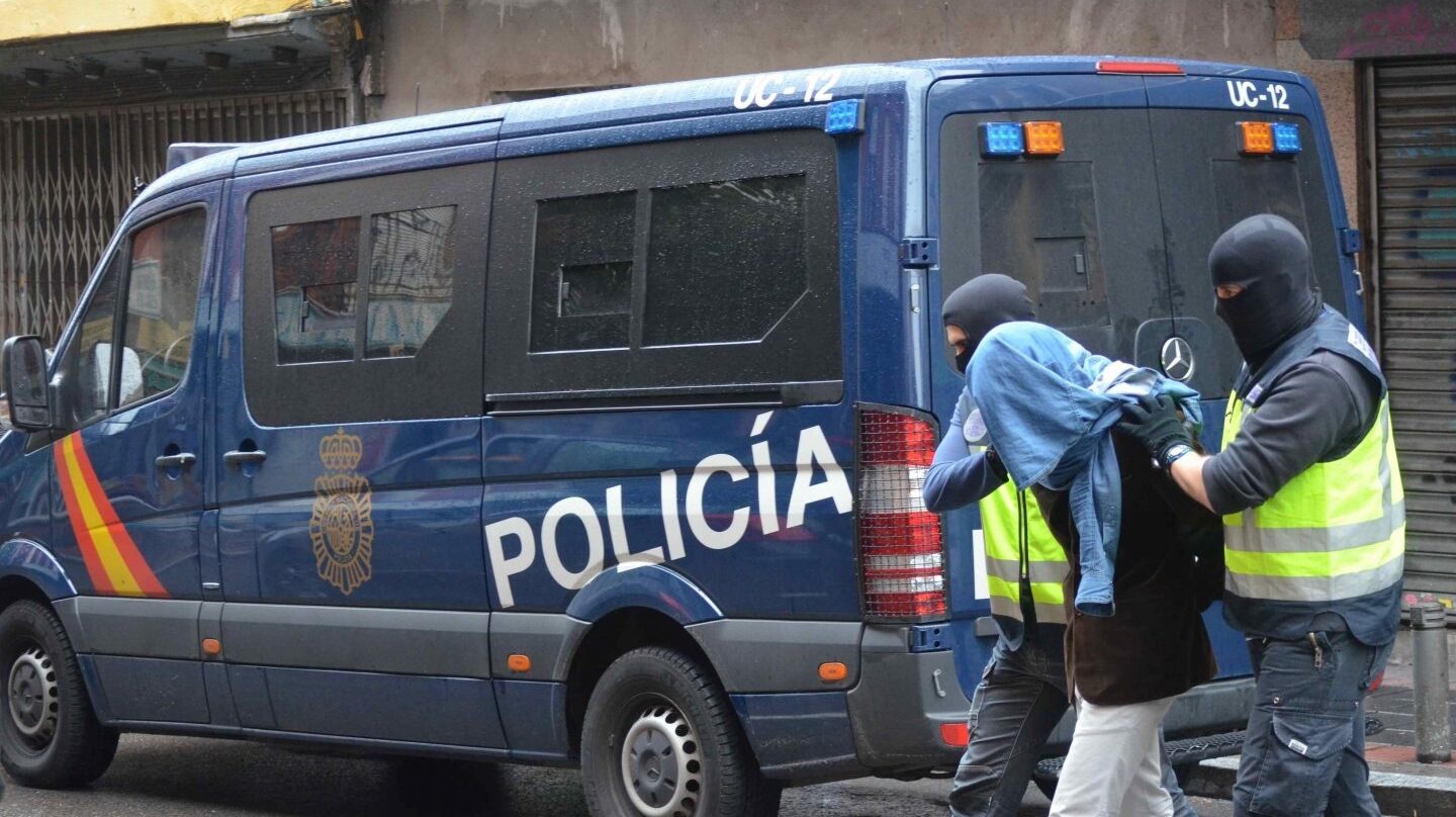 Detención de un yihadista en una operación desarrollada por la Policía Nacional en Madrid a finales de 2015.