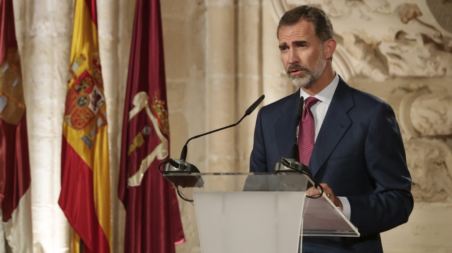 El Rey, el pasado 13 de septiembre en Cuenca durante su discurso en la entrega de los Premios Nacionales de Cultura.
