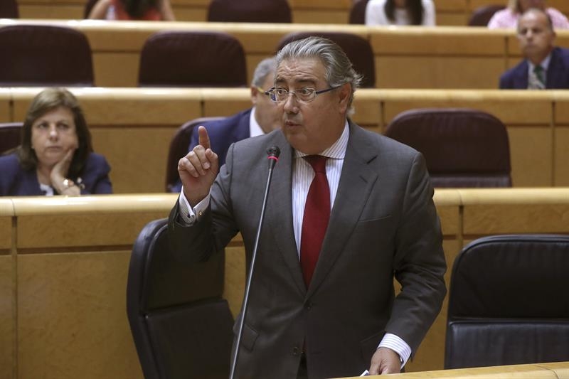 El ministro del Interior, Juan Ignacio Zoido, este martes en el Senado.