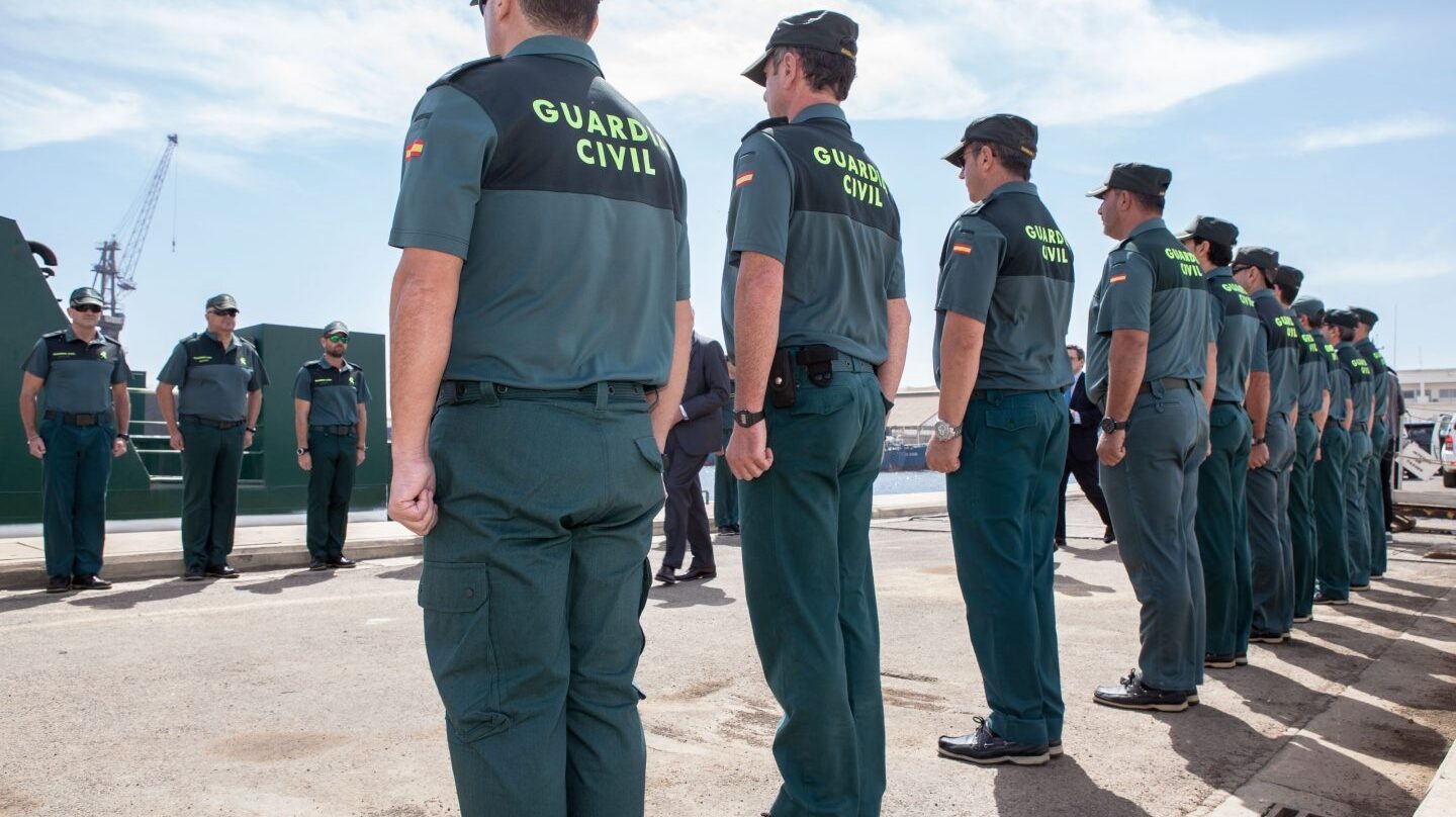 Guardias civiles en formación.