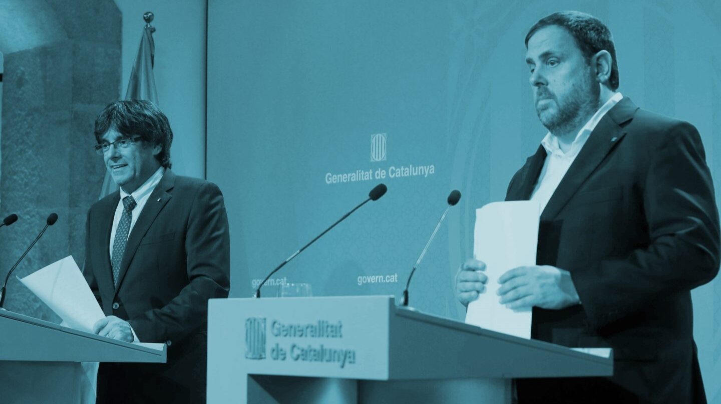 Puigdemont y Junqueras.