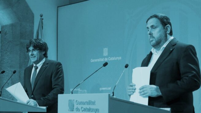 Puigdemont y Junqueras.