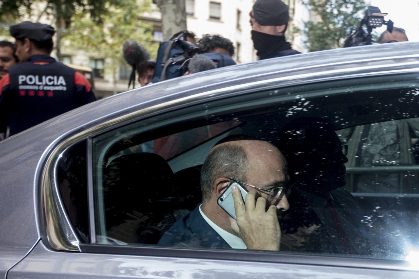 El coronel de la Guardia Civil Diego Pérez de los Cobos, en Barcelona.