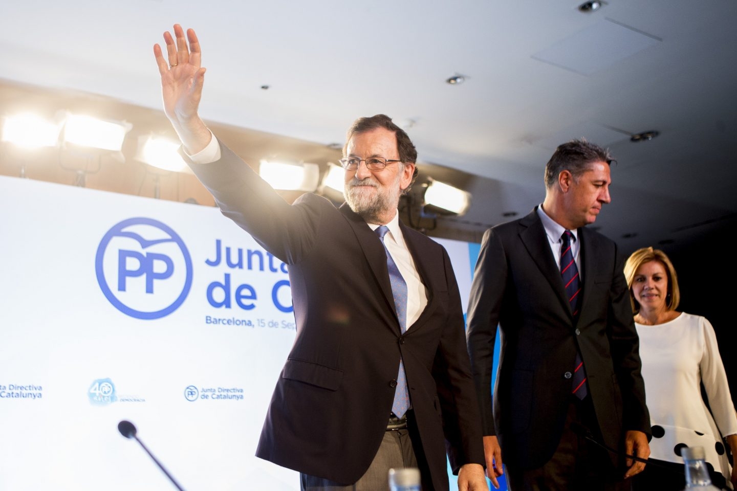 Mariano Rajoy, en la Junta Directiva del PP catalán.