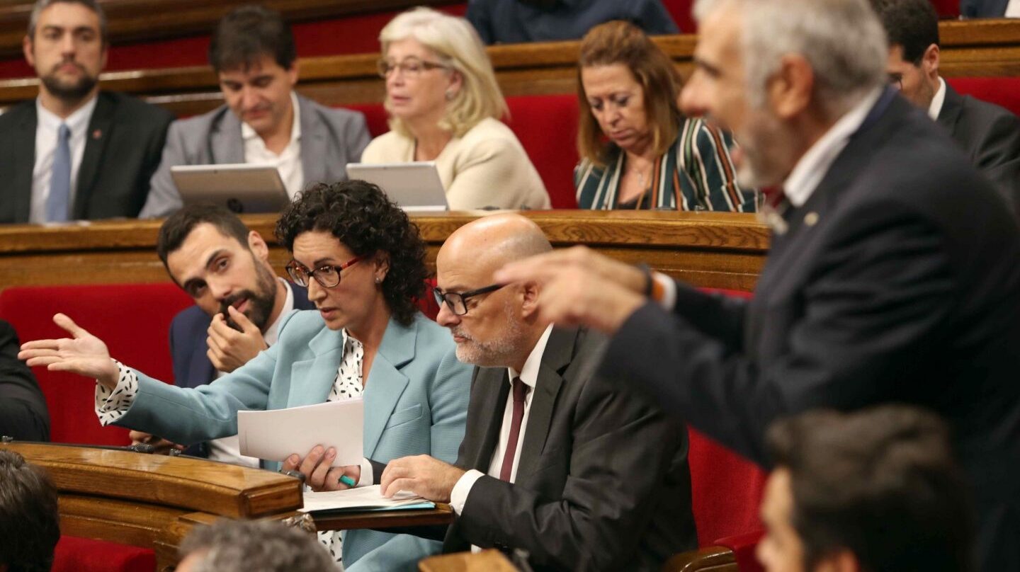 Referéndum 1-O: Marta Rovira, en el Parlament.
