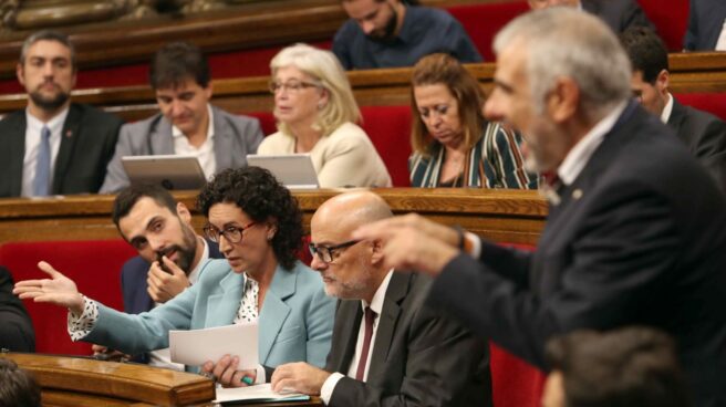 Referéndum 1-O: Marta Rovira, en el Parlament.