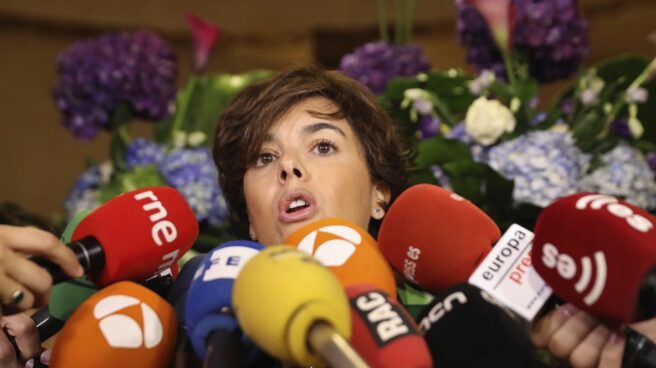 La vicepresidenta del Gobierno, Soraya Sáenz de Santamaría.