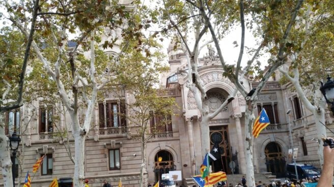 TSJC Manifestaciones ante la sede del TSJC en Barcelona.