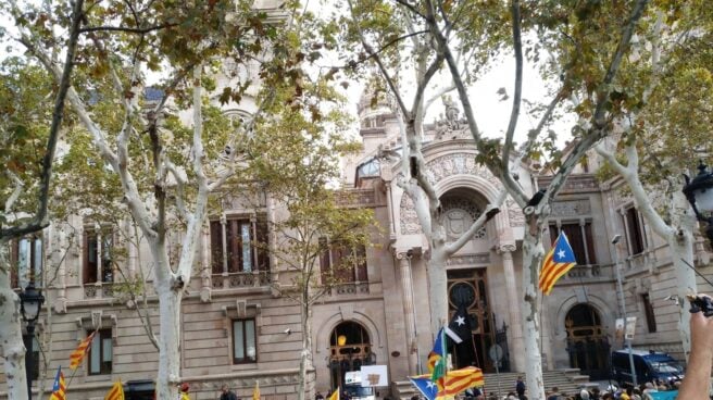 Manifestaciones ante la sede del TSJC en Barcelona.