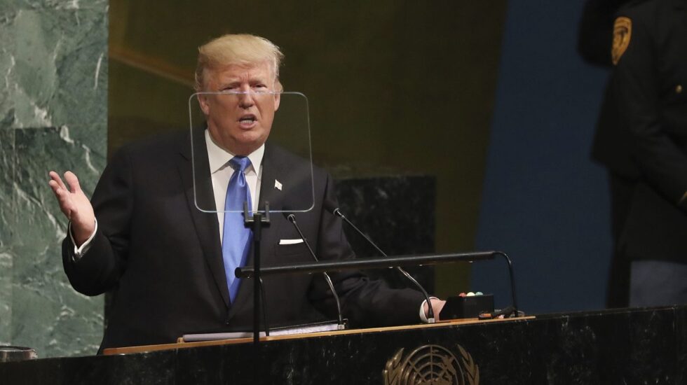Donald Trump, ante la ONU.