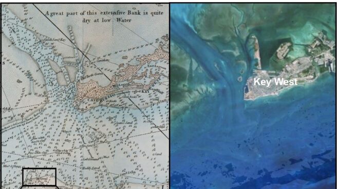 Antes y ahora en los Cayos de Florida.
