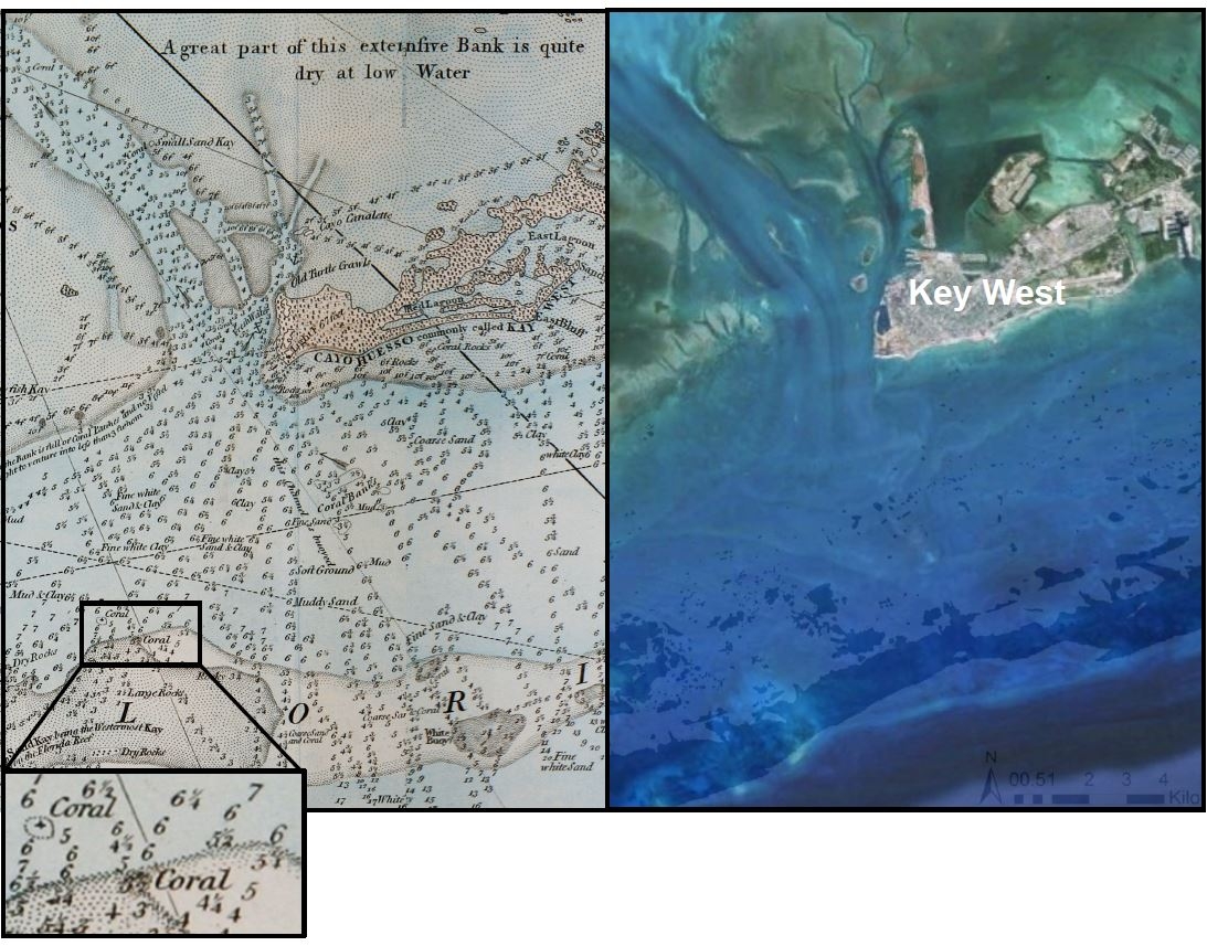 Antes y ahora en los Cayos de Florida.