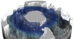 Aguas profundas ascienden en espiral rodeando la Antártida