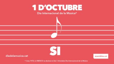 Canciones y partituras: la ANC promociona el referéndum como el 'Día de la Música'