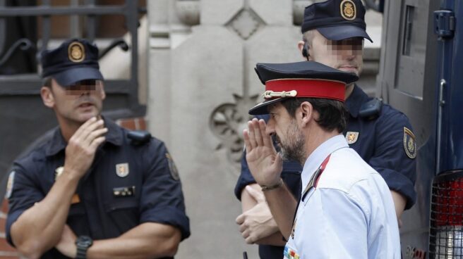 El 'número dos' de los Mossos, Ferrán López, a su llegada este lunes a la reunión en la Delegación.