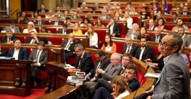 Imagen del Parlament de Cataluña durante un debate de la pasada legislatura.