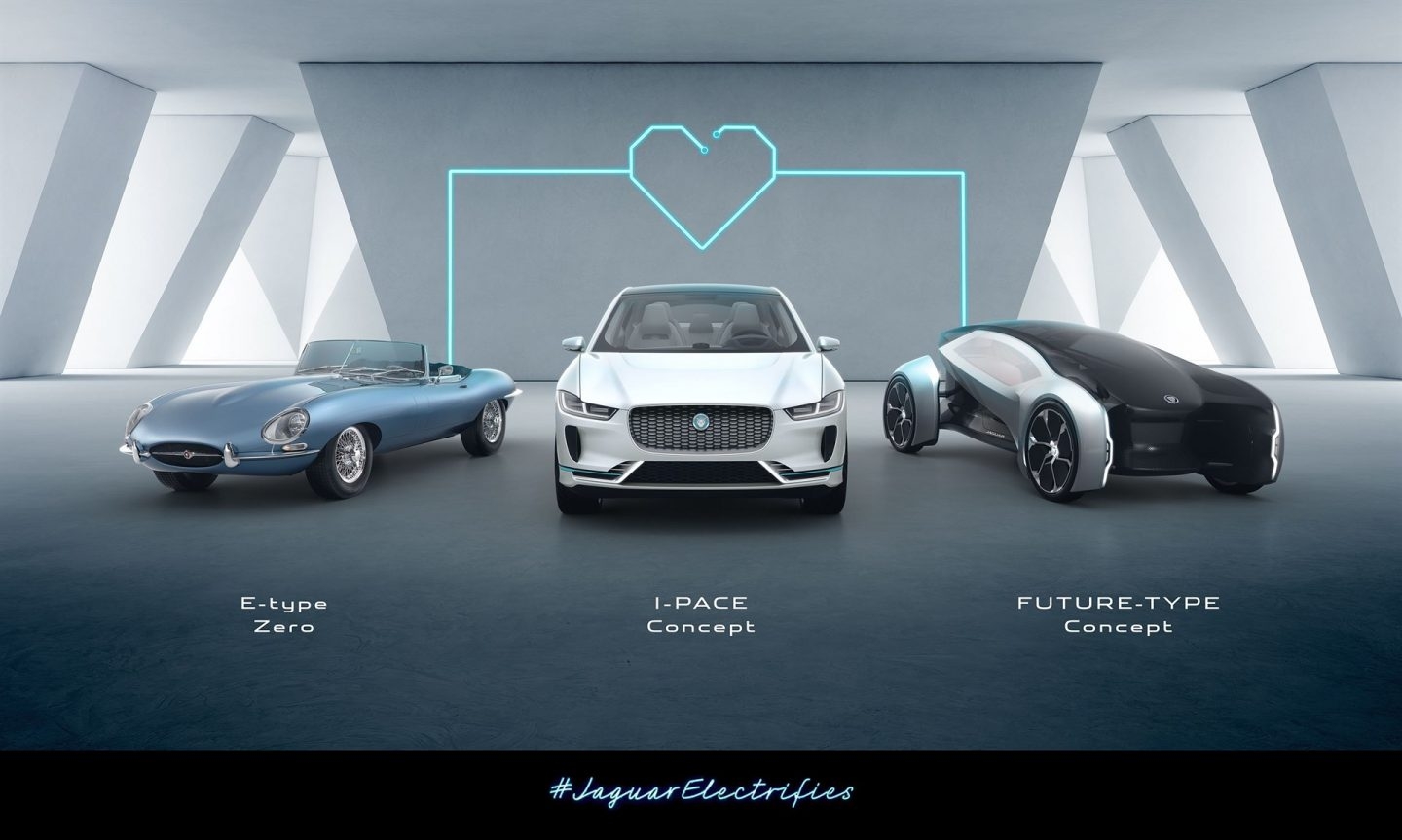 La nueva gama de coches eléctricos e híbridos de Jaguar Land Rover.