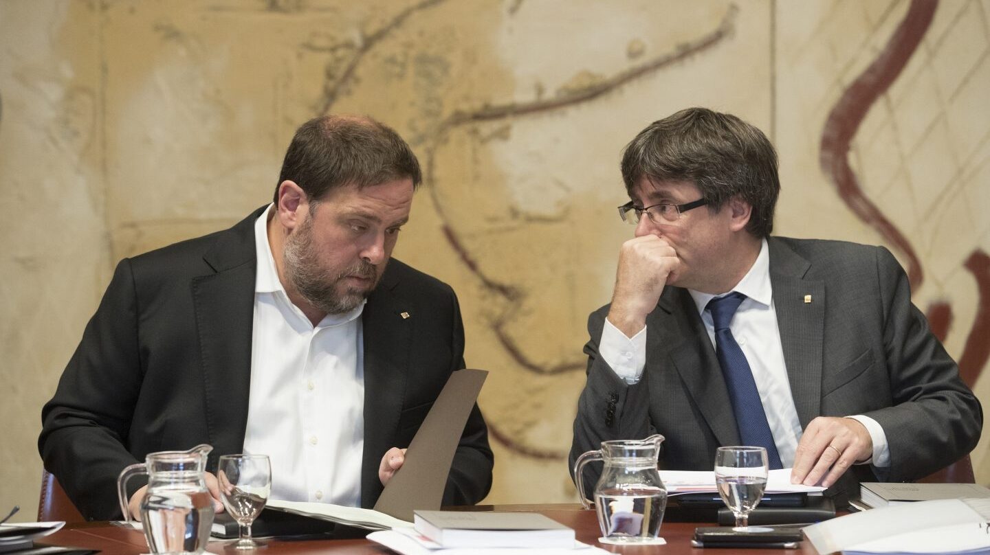 Oriol Junqueras y Carles Puigdemont.