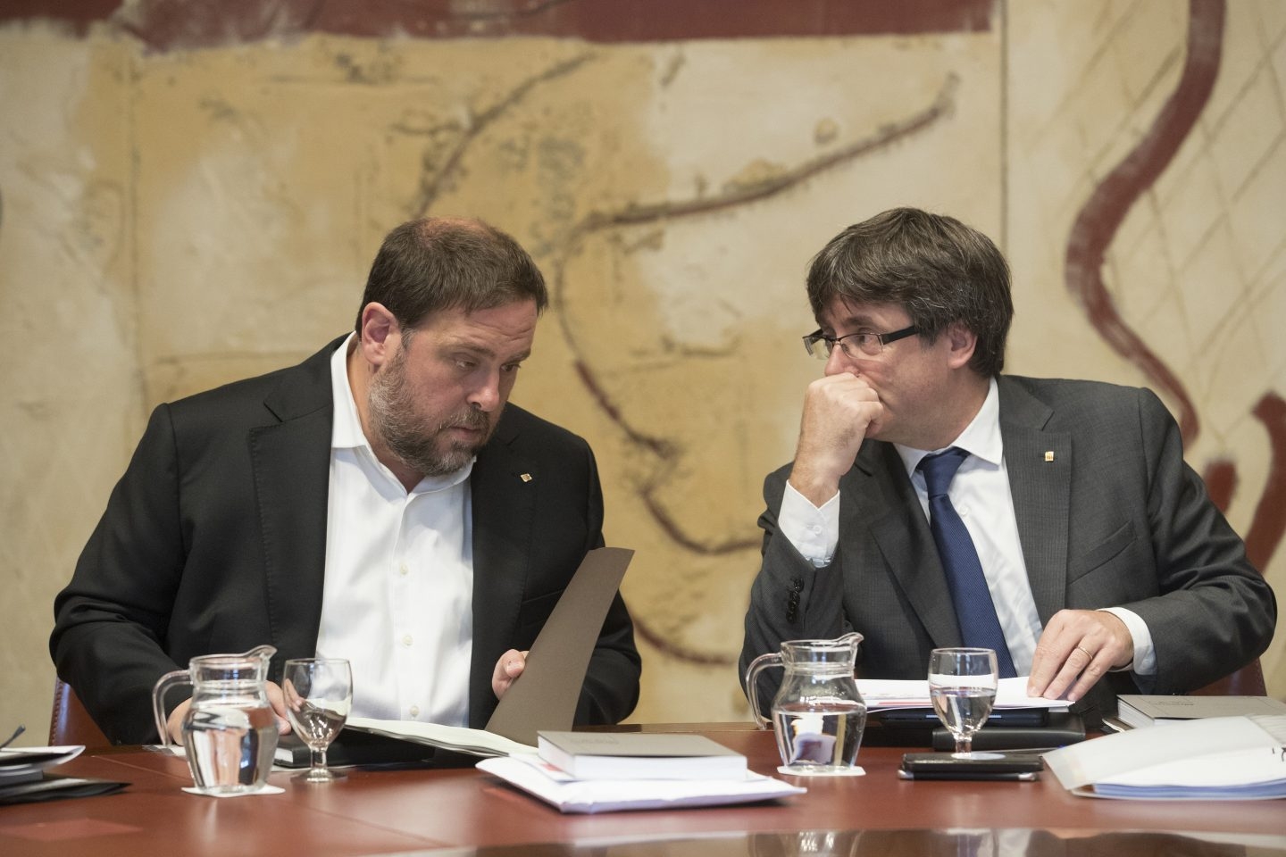 Oriol Junqueras y Carles Puigdemont.