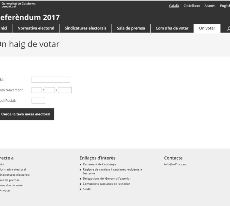 Puigdemont anuncia el link de internet para poder votar en el referéndum