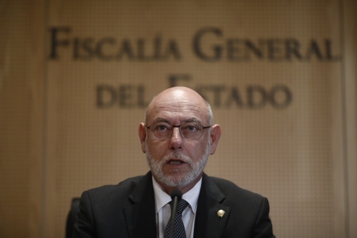 El fiscal general del Estado, José Manuel Maza, en una reciente comparecencia pública.