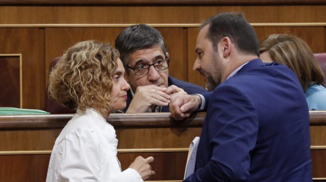 meritxell--patxi-abalos Meritxell Batet, Patxi López y José Luis Ábalos.