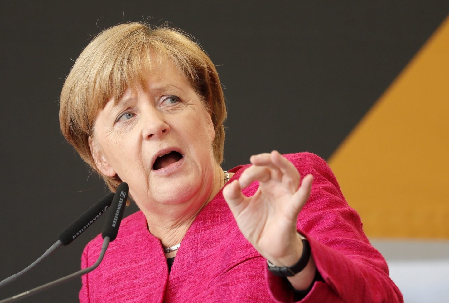 Angela Merkel.