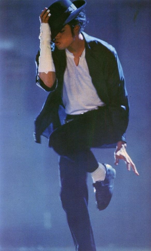 Michael Jackson durante uno de sus conciertos.
